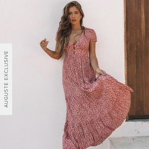 Auguste Marlowe Bella Maxi Dress Red